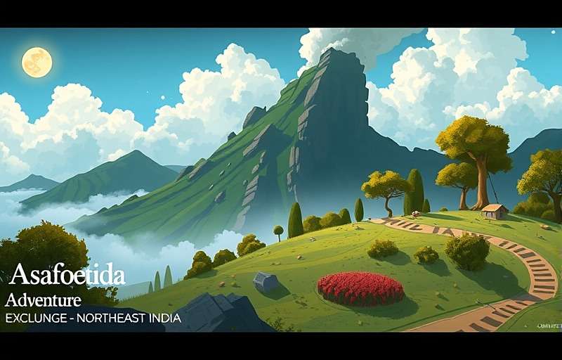 Asafoetida Adventure Future Content Concept art for upcoming Asafoetida Adventure regions including Northeast India and new asafoetida-based recipes